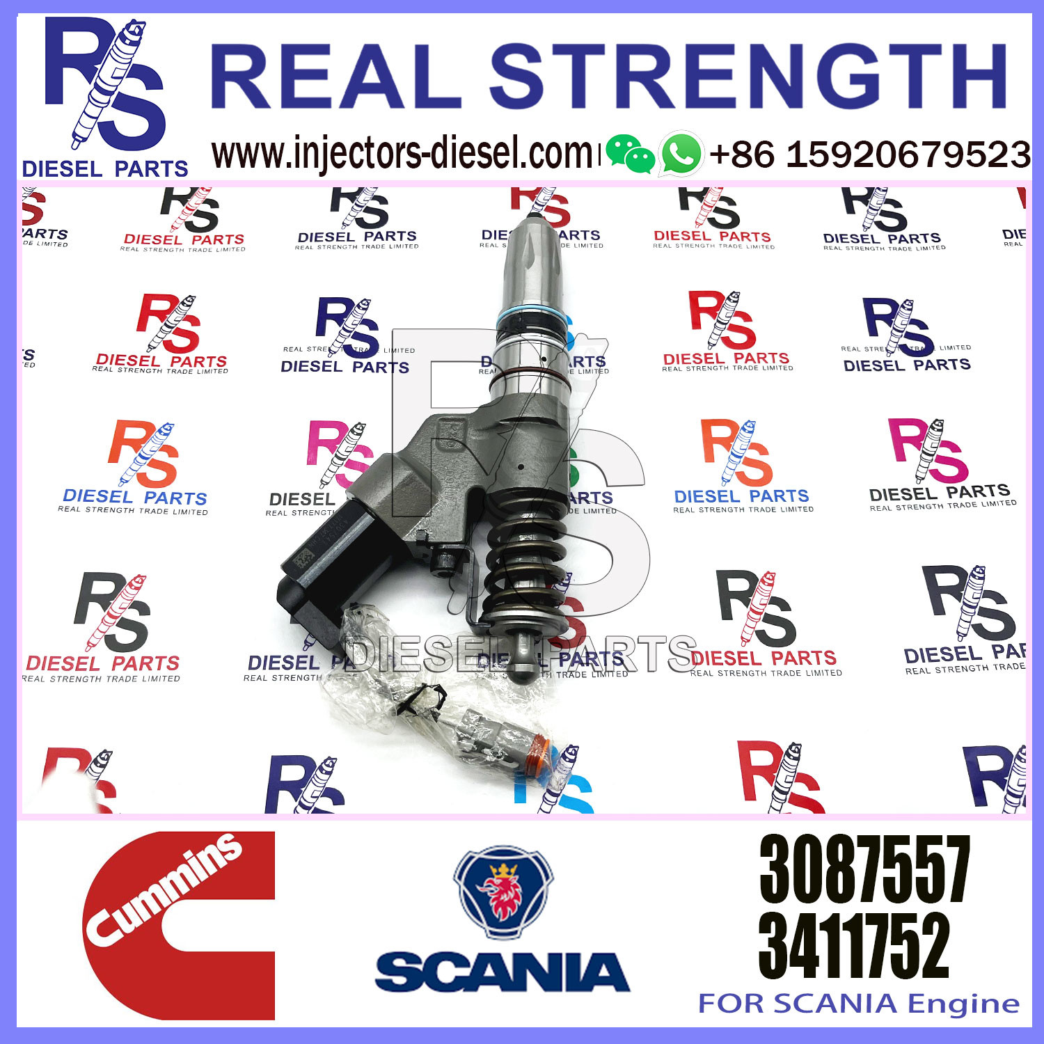Diesel Engine Fuel Injector 3411752 3084589 3411756 3609925 3083849 3087772 3087557 For CUMMINS ISM QSM M11 Engine