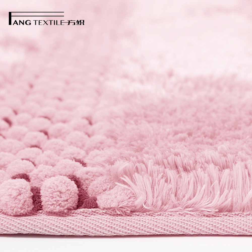 17x24 Inch Microfiber Reinforced Chenille Bath Mat Set