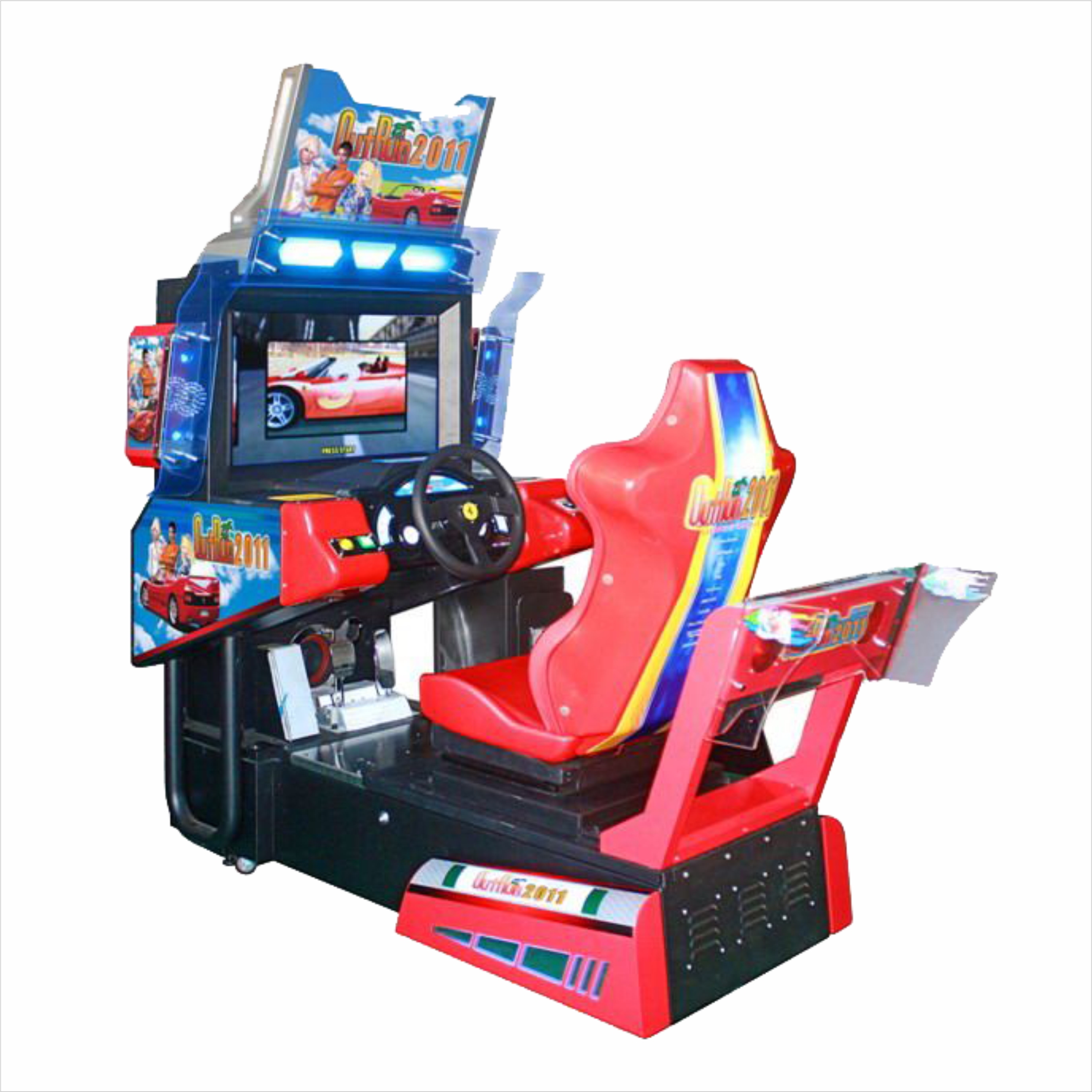 Plug Type US Plug Children Racing Amusement Game Machine with Coin Operated System