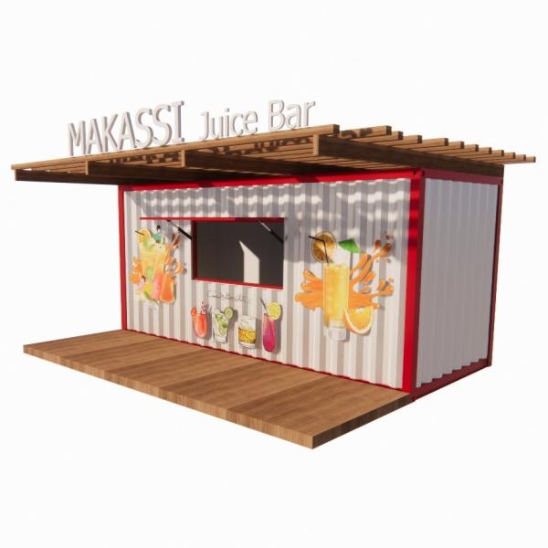 Modern Design Container Houses 20ft Container Prefabricated Shops Stores in