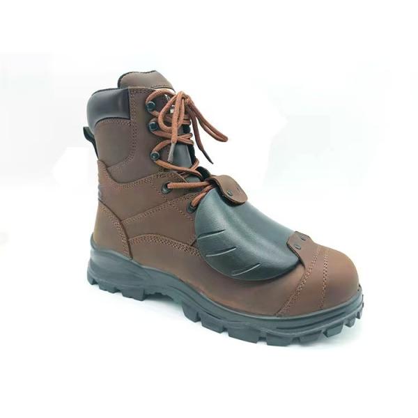 Men Work Safety Boots High Top Outdoor Hiking Shoes with Steel Toe for