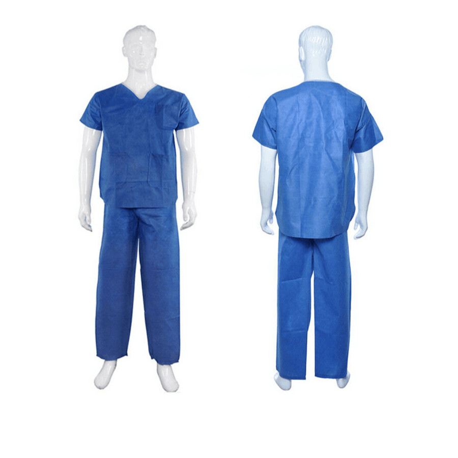 Non Woven Disposable Scrub Suits 25gsm 30gsm 35gsm 40gsm 45gsm 50gsm 55gsm 60gsm 65gsm