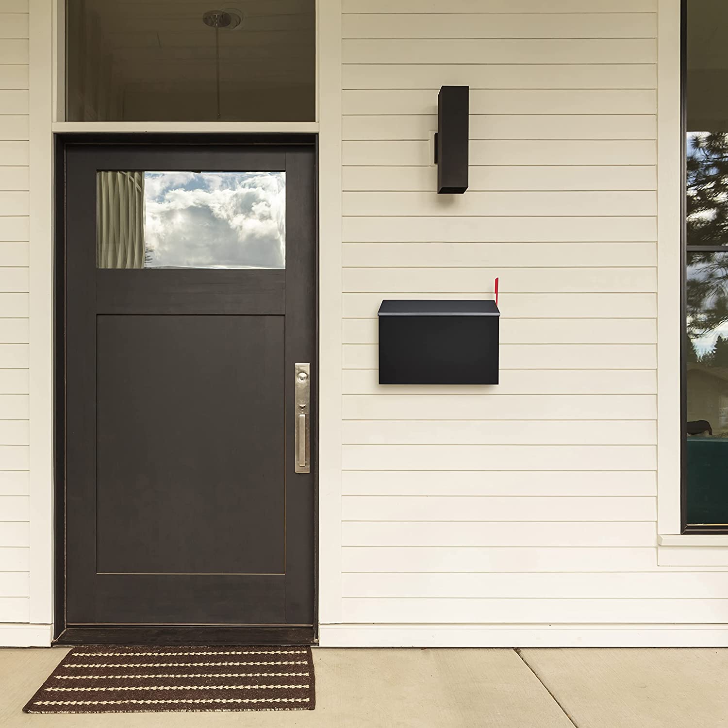 Outdoor Iron Mailboxes with Customized Instruction and Rust-Proof Galvanized Steel