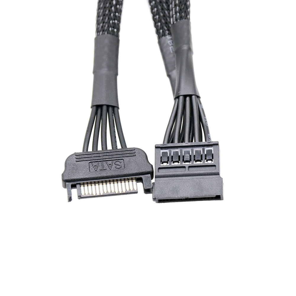 15Pin Cable Male 1 to 3 ST 15Pin Female Power Supply Cable 20cm