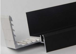 China Black Anodized Aluminum Solar Panel Frame , OEM Aluminium Extrusion Frame For Solar Cells on sale