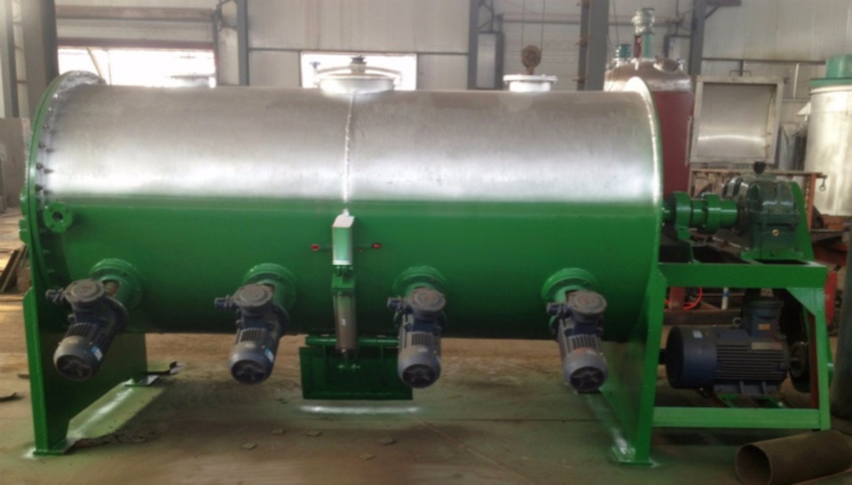 SUS304L Motorized Horizontal Colter Mixer with Fly Cutter and Motor Drive