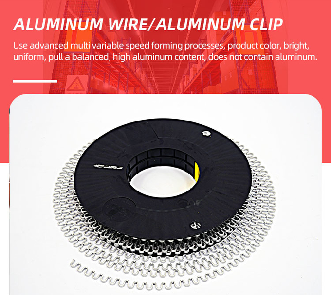 5.5kg/Roll Highest Level Food Grade Aluminium Wire Roll Clips For Sausages Casing
