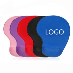 China Advertisement mouse pad with wrist protection 23*19cm rubber logo custiomized wholesale