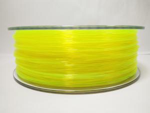 Yellow 3D Printer Plastic Filament , + / -0.03mm Tolerance Transparent ABS Filament 1.75 Mm