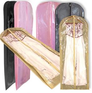 China PVC Extra Long Garment Bag Colored Non Woven for bridal Wedding Gown wholesale