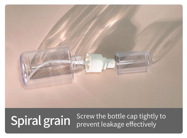 30ml 50ml 100ml PET Spray Bottle Luxury Glass Refillable Perfume Bottle With Wooden Cap