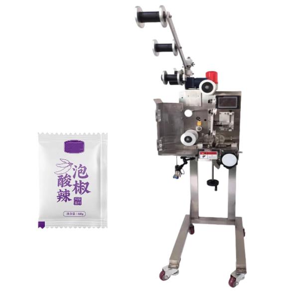 Quality Vegetable Pack Insertion Machine Desiccant Inserter 220 Bags/Min for sale