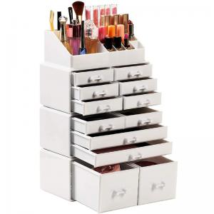 China 16In Extra Large Acrylic Makeup Organizer Acrylic Makeup Storage Drawers wholesale