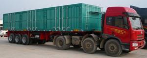 China 40T-100T 2 Axles or 3 axles heavy load dump tipping semi trailer truck , dump tractor trailer wholesale