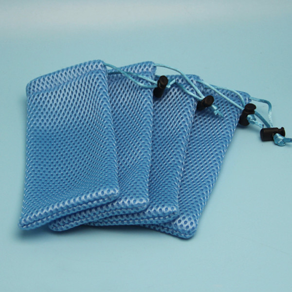 Custom Protection Sandwich Mesh Fabrics Zipper Pouch Bags For Laundry with Customized Tag