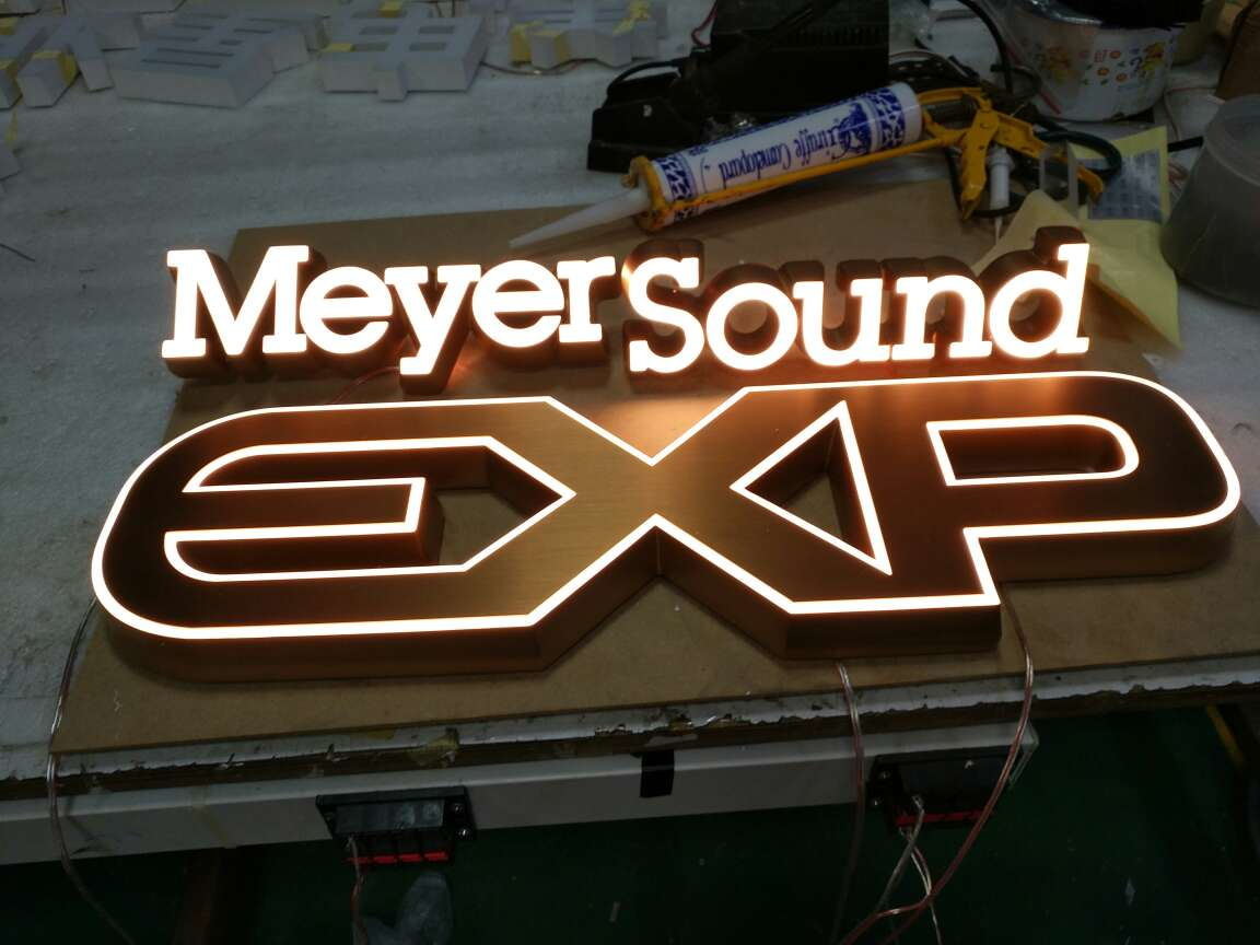 IP65 Custom Laser Cut Metal Signs 50mm Depth RoHs Certified