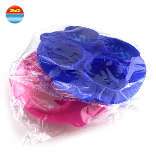 Quality Summer hot sale Four squares Brain silicone ice cube tray for Making ice cream for sale