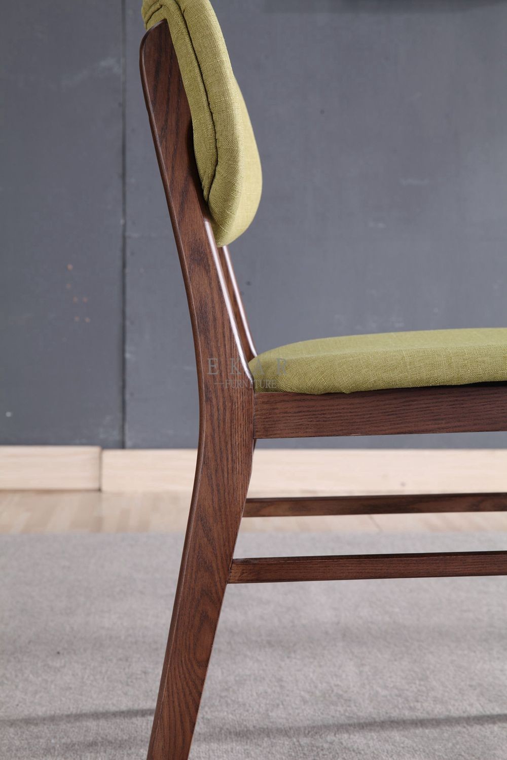 Fabric Modern Fashion Design Ash Wooden Dining Chair