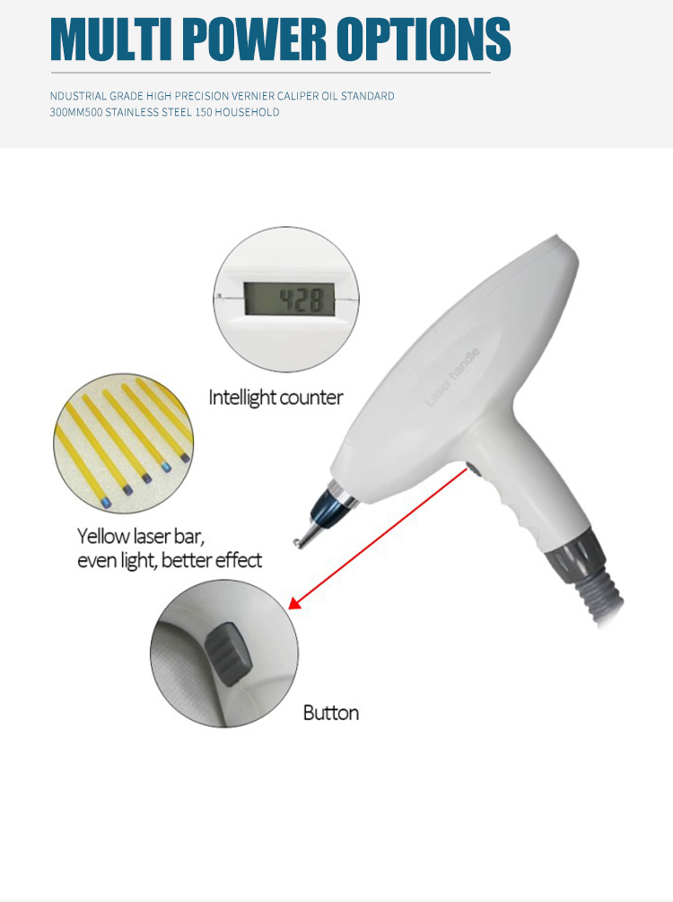Customized Q Switched Nd Yag Laser Machine Clinical Q Switched Laser Tattoo Removal Machine