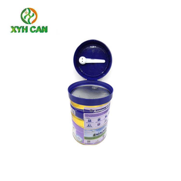 Safety Large Empty Cookie Tins Packaging / Food Grade Round Biscuit Tin