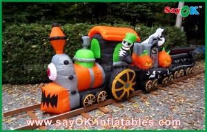 China 6m OXFord Cloth Inflatable Holiday Decorations Halloween Train For Fun ROHS wholesale