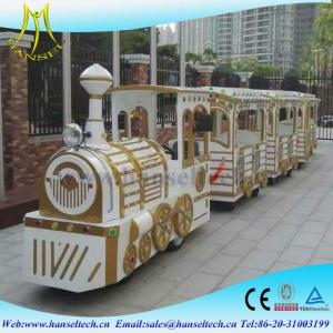 China Hansel 2018 luxury design cheap amusement park rides trackless train,mini electric tourist train rides for sale wholesale