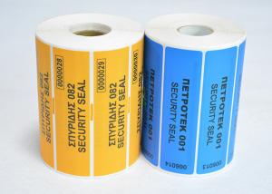 China Strong Adhesive Tamper Seal Labels Non Transparent With White Layer Coated wholesale
