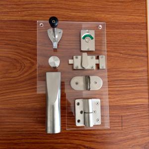 China Cubicle Partition Metal Bathroom Accessories Ss304 Toilet Cubicle Hardware wholesale