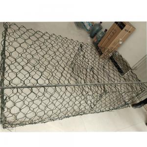 China Heavy Duty 8x10cm Pvc Coated Gabion Baskets Hexagonal Wire Mesh For Retaining wholesale