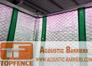 China Temporary Sound Barriers Fence 40dB noise Industrial Acoustic Curtains Waterproof Acoustic Sound Barrier wholesale