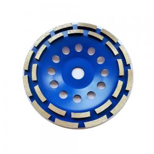 China 7 In. Single Row Double Row Diamond Cup Grinding Wheel 180mm Huachang Diamond Tools on sale
