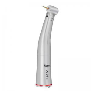 China Red Ring 1:5 Increasing Contra Angle Miromotor Handpiece With Fiber Optical on sale