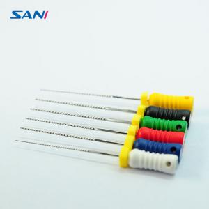 China Anti Fracture Endodontic Files And Reamers 21mm Reamer Dental Instrument Hand Use on sale