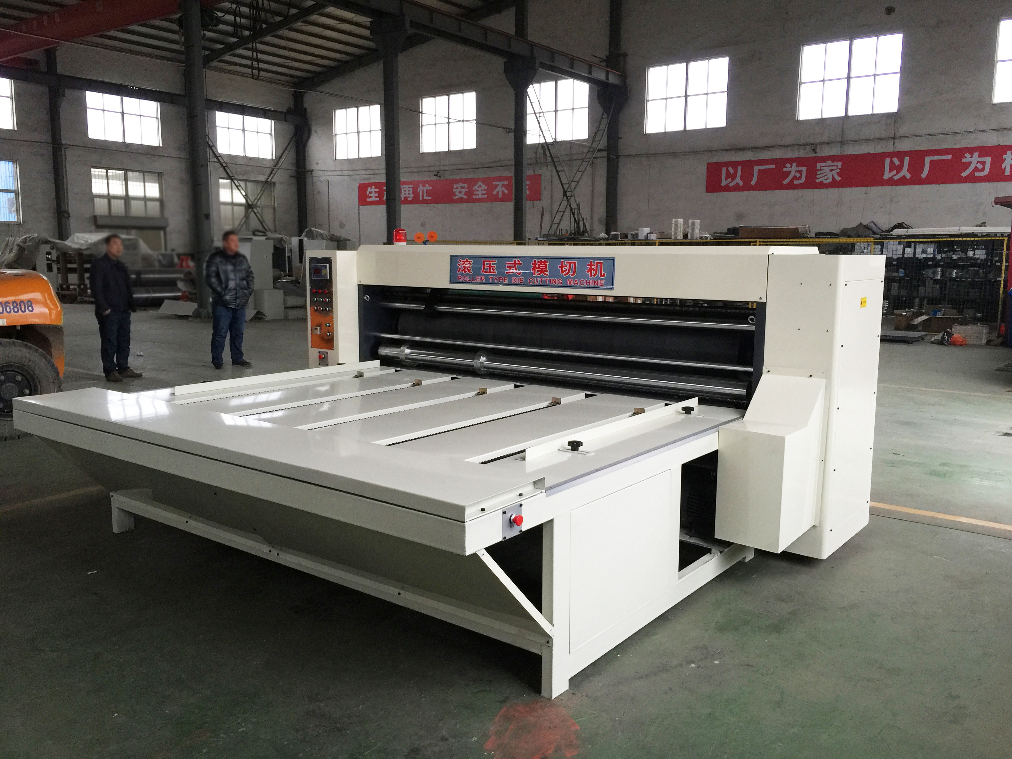 2400 Model Rotary Die Cutter Machine , Corrugated Board Cutting Machine Semi Automatic