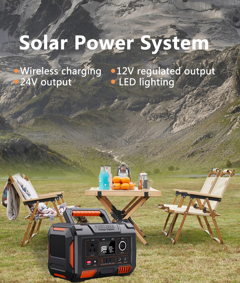 Home Outdoor Emergency Battery Backup Solar Charger Portable Generator Power Station