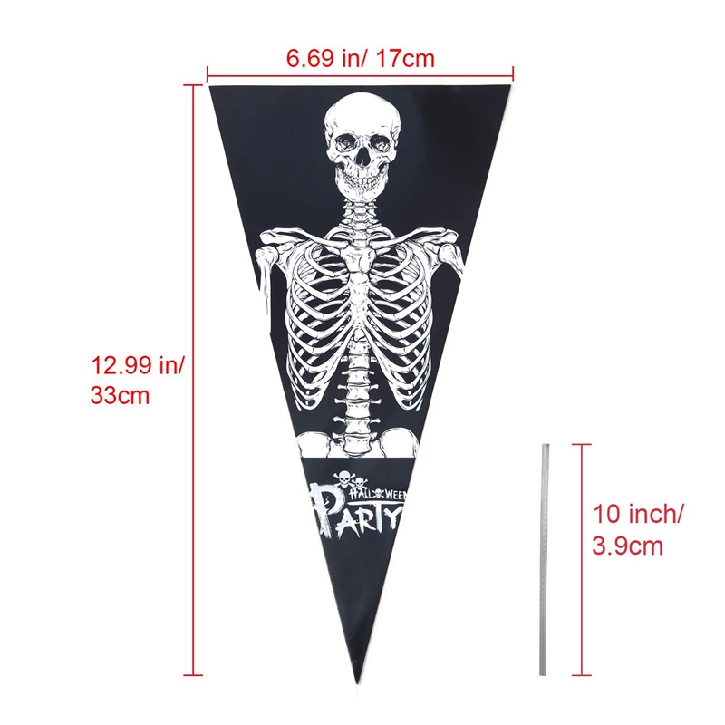 Gravure Printing PE PP Halloween Pumpkin Bags 30 Micron For Candy