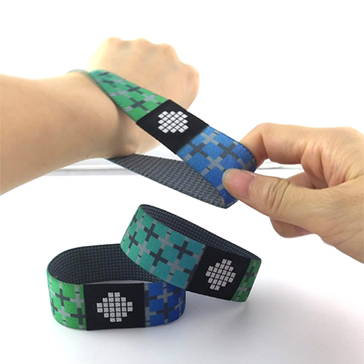 NFC213 RFID Festival Wristbands Elastic Fabric Reusable Ultralight Ev1 Woven Material
