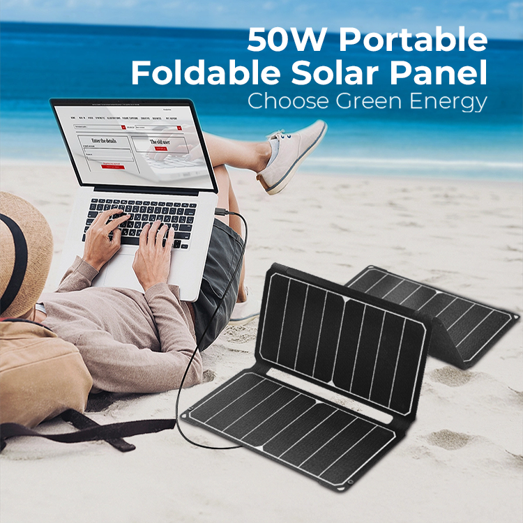 18V 50W Monocrystalline Solar Panel for Cell Phone Portable and Versatile Design