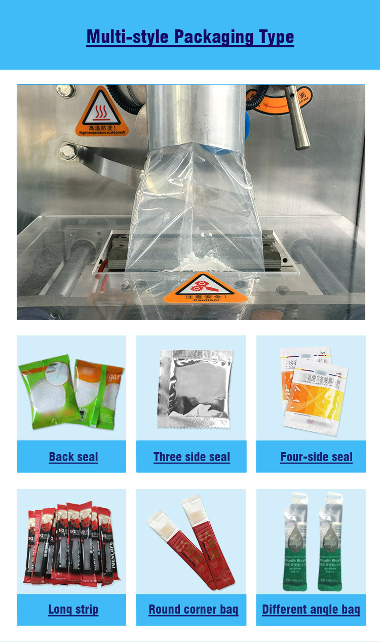 Automatic Vertical Straight Screw Powder Packaging Machine With Sealed Chamber