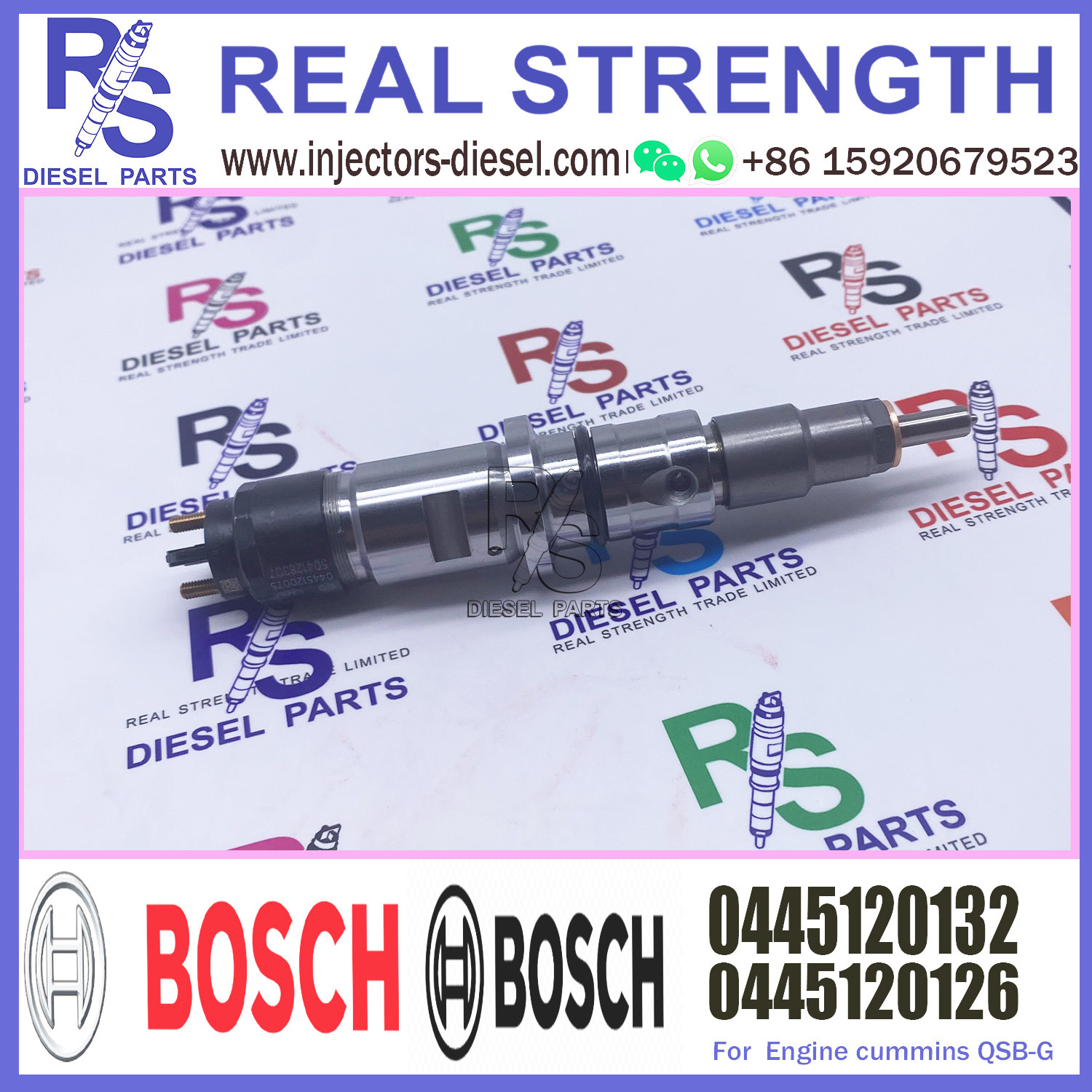 0 445 120 132 Common Rail Injector 0445120132 Auto Fuel Injection Diesel Pump 0445 120 132 0445120126 for Engine