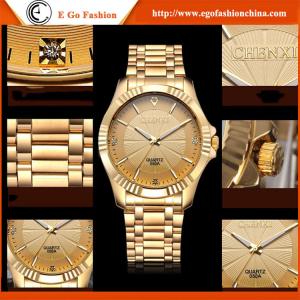 China 050A Stainless Steel Watch Black White Gold Watch Golden Watch Luxury Watch Gift Watches on sale