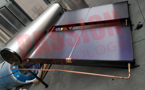 Quality Compact Pressurized Flat Plate Solar Water Heater Blue Coating Flat Plate Solar Collector for sale