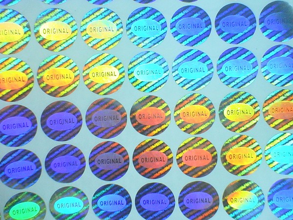 QC PASSED Hologram Seal Stickers PET Self Adhesive Round Stickers