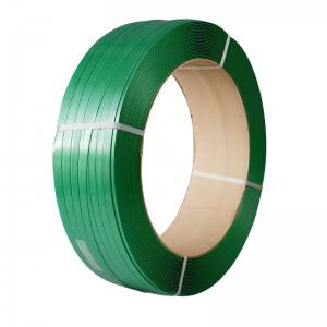 China Green PET Packing Strap 19mm Width Plastic Strap Band 20kg 0.5mm Thickness For brick wholesale