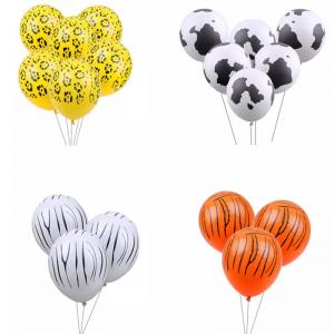 China 12 Inch 2.8 Gram Thick Five Face Cow Print Latex Balloon for Party wholesale