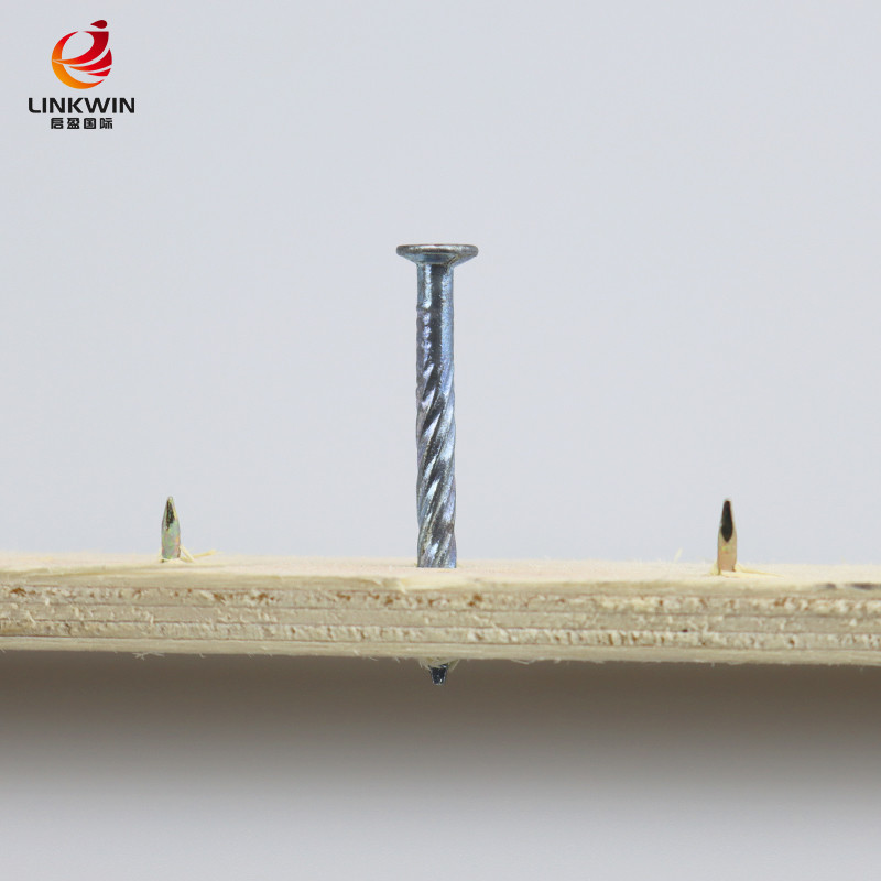 Home Gripper Rods Concrete Floor 1.25'' Spiral Concrete Nail
