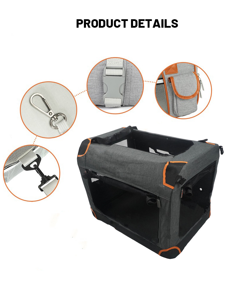 Soft Fabric Dog Crate Outdoor Pet Gear Soft Crate Dog Travel Crate