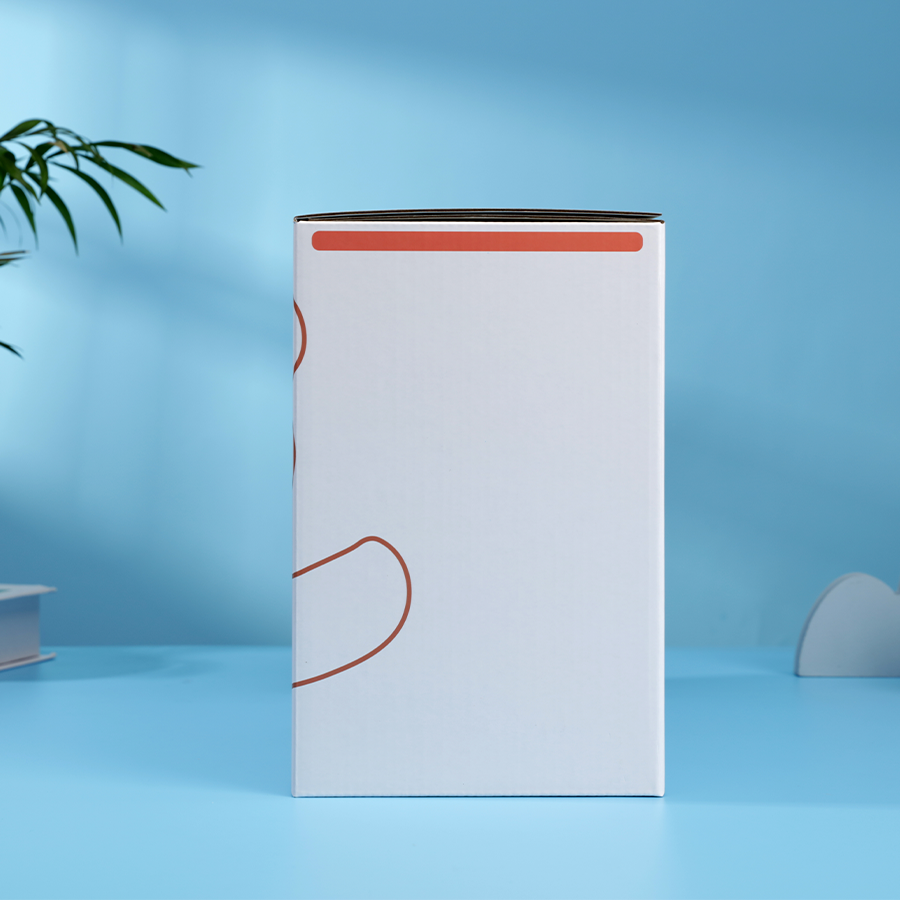 White Folding Carton Box with Eco-Friendly Sponge Liner Custom Bending and Stamping