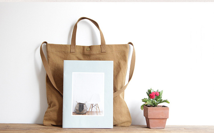 Promotion Womens Natural Durable Cotton Canvas Shopping Tote Bag For Business Shopping