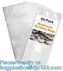 China Autoclavable Mushroom Growing Bags, Mushroom Spawn Bags, Stand Up Durable Bags, Garden Supplies, Breathable on sale